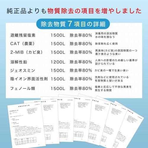 [JIS Standards Certified In Japan] SFC0002T Cartridge, Purifies Water, Removes 7 Elements, BSC05003, Compatible with Cleansui SFC0002TTS, ZSRJT002R12B