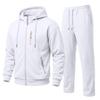 Men's Loose Fit Hooded Tracksuit Set with Straight Leg Pants for Fall Winter