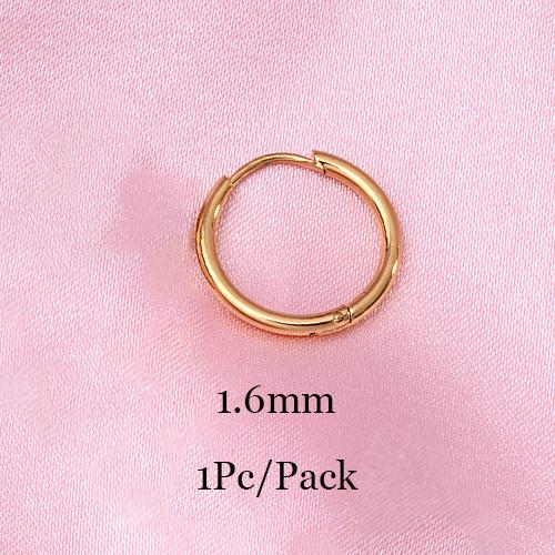 6/8/10/12mm Tiny Korean Small Stainless Steel Round Mini Little Good Huggie Hoop Earrings for Women Cartilage Piercing Loop Ring