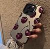 The New Oily Cherry Is Suitable for Iphone17 Mobile Phone Case Apple 16promax/15 Anti-drop 14pro13 Europe and America