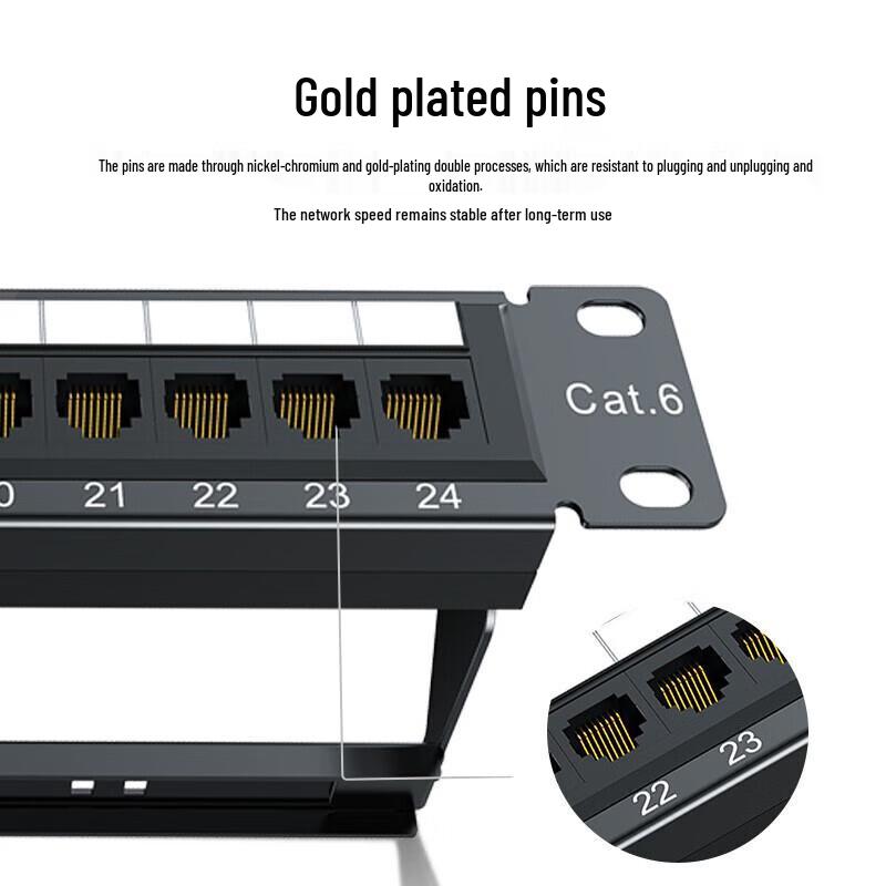 UGREEN 24-Port CAT6 Unshielded Patch Panel