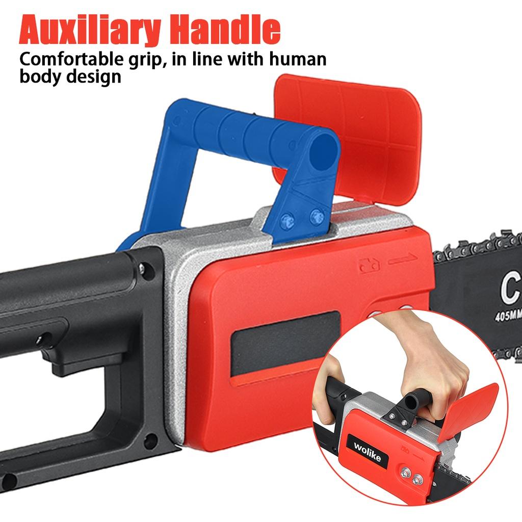 16 Inches Electric Chainsaw Cordless 2 Battery HighPowerful Motor Garden Woodworking Cutting Tool For Battery 588VF 3000W