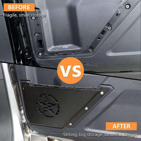 Pair of 5-Point Star Door Storage Boxes for 2021-22 Ford Bronco Other
