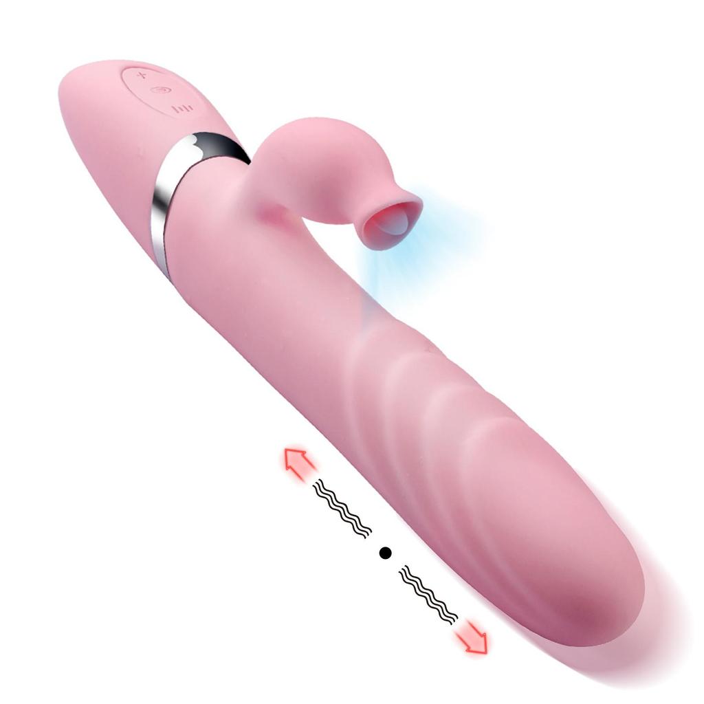 Vibrator Adult Sex Toy Female Vagina Clitoris Nipple G-Spot Stimulator 2 In 1 Dildo Goods for Women Masturbation Massager for 18+
