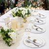 48PCS Disposable Mini Spoon Fork Gold Silver Plastics Ice Cream Scoop Tasting Spoons Party Tableware Dessert Fork Spoons
