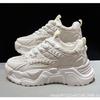 Dad Shoes Damen Frühling und Herbst Neu Studentenversion Plateau-Sneakers Mesh Atmungsaktiv Vielseitig Höhenerhöhend Lässige Sneakers Damen