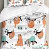 3pcs Bedding Set Cute Animal Sloth Home Textile Duvet Cover Pillow Case Boy Kid Teen Girl Bedding Covers Set