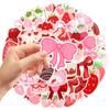 50PCS Cute Strawberry Stickers Strawberry Shortcake Sticker Strawberry Birthday Party Decorations Vinyl Waterproof Decals
