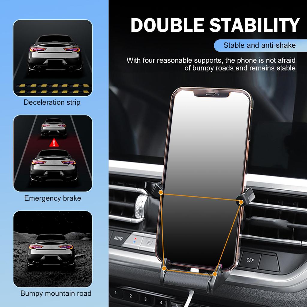 Car Phone Holder Racing Seat Shape Auto Air Vent Mobile Phone Clip 360 Degree Rotatable Car Cellphone Rack For Car Interior