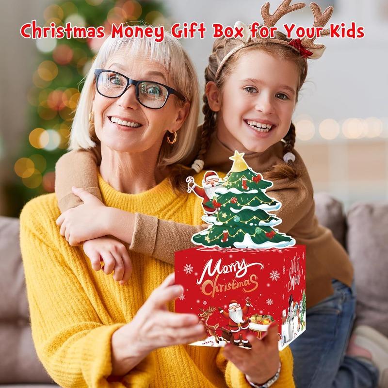 Christmas cash box hidden cash family party super warm Christmas party great surprise gift box