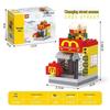 City Streetscape Building Blocks: Coffee Cola Convenience Store Models & Ornaments for Kids