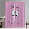 Halloween Decoration Barbapapa Home Interior Curtains for Camera Window Curtain for Room 2 Panel Partition Shades Living Kitchen