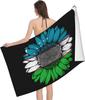 Dominican Republic Flag Beach Towel Fashionable Bath National Flag Style Blanket Lightweight Vintage Beach Towel Thin Towels