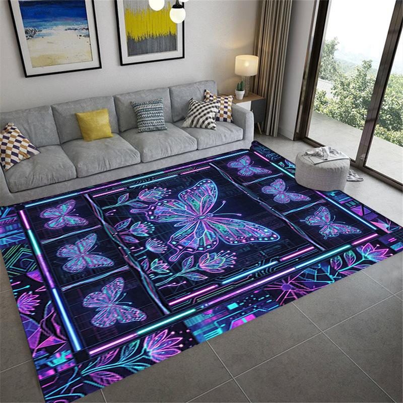 2025 New Butterfly Decoration Carpet Rug for Living Room Bedroom Home Sofa Decoration,Kids play Non-slip Floor Mat19