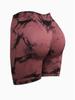 European & American Tie-Dye High-Waist Quick-Dry Yoga Shorts: Seamless, Elastic, Hip-Lifting, Fitness-Ready