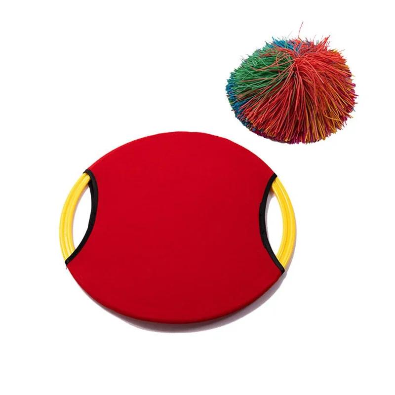 Jeu de collaboration interactif en plein air pour enfants et adultes, fête parent-enfant, disque élastique, pagaie, balle, jeu amusant, jouet d'entraînement au lancer