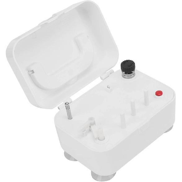 Bobbin Winder for Sewing,Electric Bobbin Winder, Automatic Bobbin Winder Portable White Plastic Bobbin Winder, Sewing Machine Bobbin Winder, Bottom