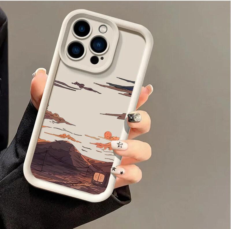 Anime Scenery Sunset Case for Samsung Galaxy M34 M31 M51 M30S M23 M16 M11 M15 F06 J4 J6 Plus J8 A02 S21 FE S20 Ultra Plus Cover