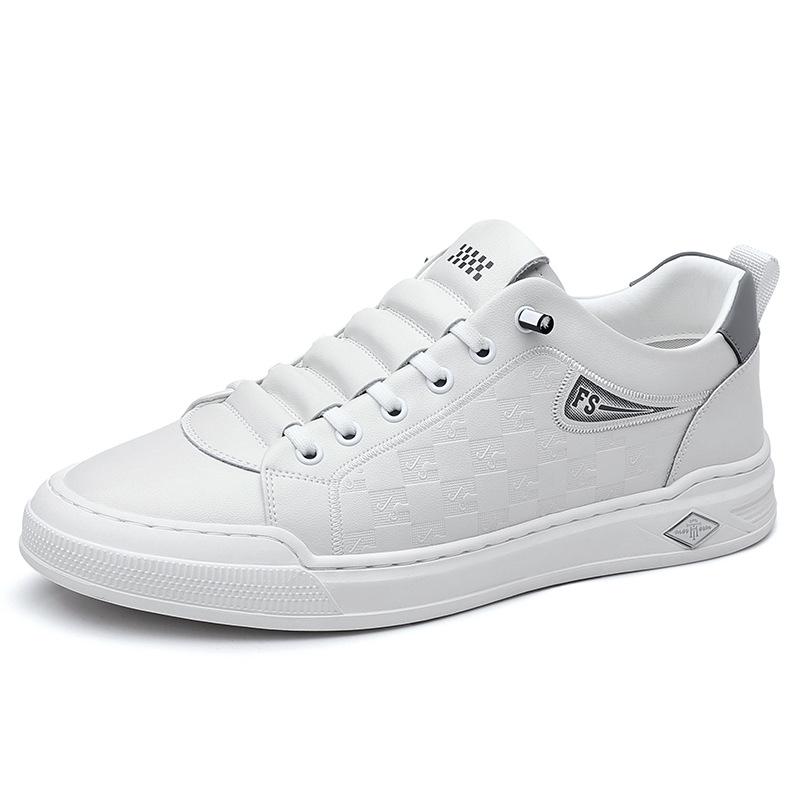 

Summer new casual men s shoes Korean version of simple little white shoes low-top lace-up lightweight breathable sports men s shoes 38