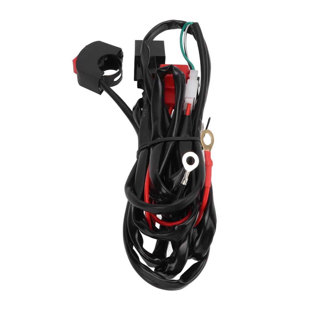 Motorcycle LED Work Light Switch Wiring Harness 12V 40A for 9‑32V Dirt Bikes ATV Electric Car
