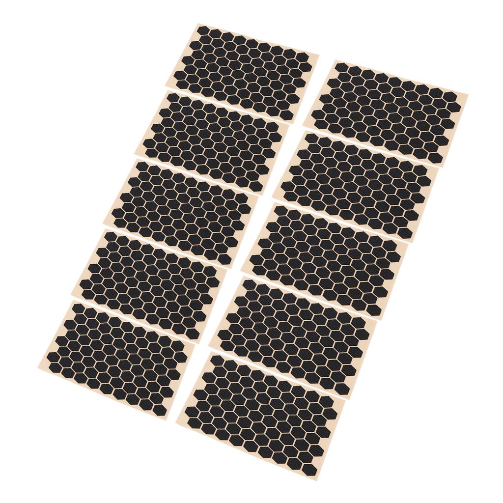 10Pcs Hexagon Grip Decal Sticker Textured Ultra Thin Sweat Absorption Non Slip for Mouse Keyboard Mo