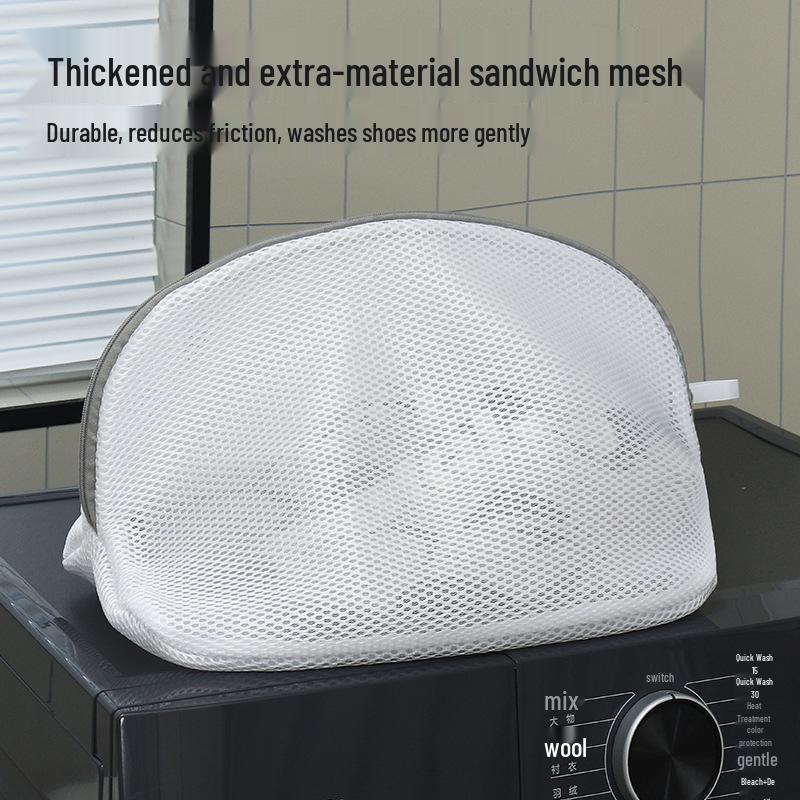 Shoe Laundry Mesh Bag: Thickened, Anti-Deformation, Hangable & Dryable