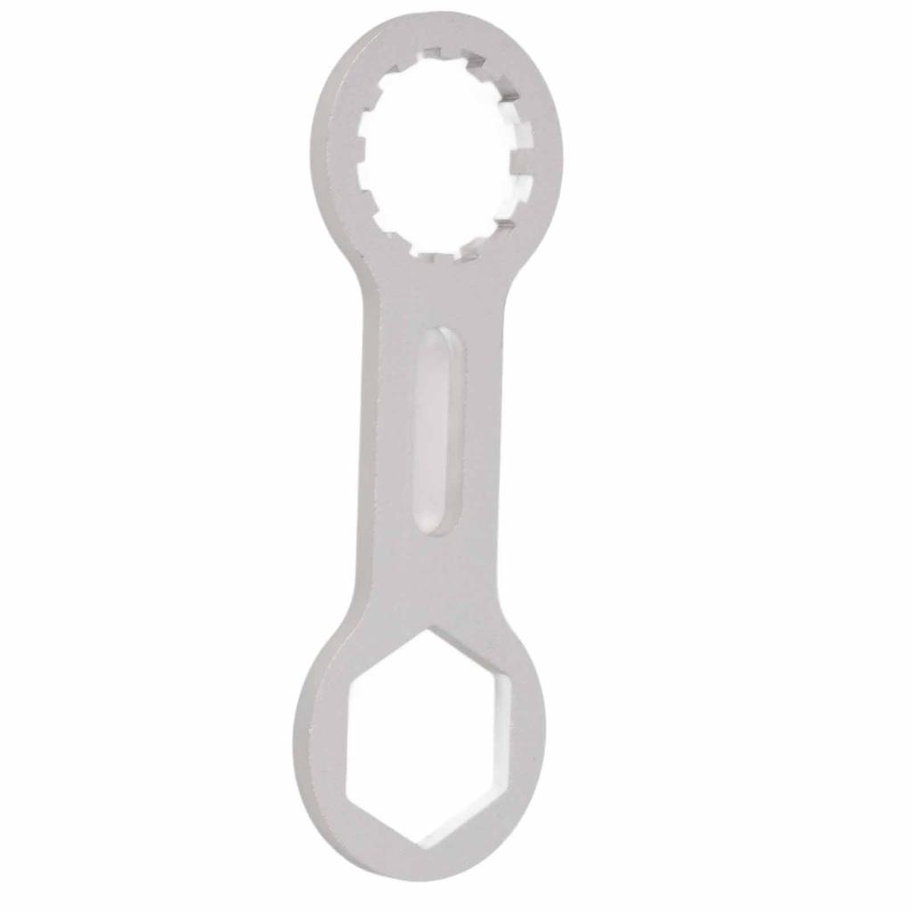 Bicycle Front Fork Wrench Silver Lightweight Rugged Rustproof Mountain Bike Front Fork Spanner for Mechanical Front