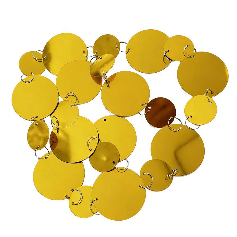 Goldene & Silberne Hochzeits-Hängeornamente: Pailletten, Leuchtende Vorhänge, Perlenketten