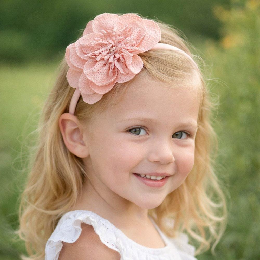 Multi-Layers Big Flower Headband Grosgrain Ribbon Girl Hair Hoop Headwear  Hair Accessories