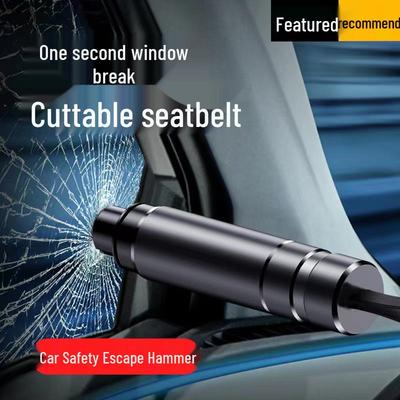 Aluminum Alloy Multifunctional Car Safety Hammer with Tungsten Steel Tip