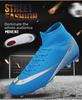 C Ronaldo Boys' High Top AG Football Shoes - Breathable, Neymar Style, Mandarin Duck Design, for Students