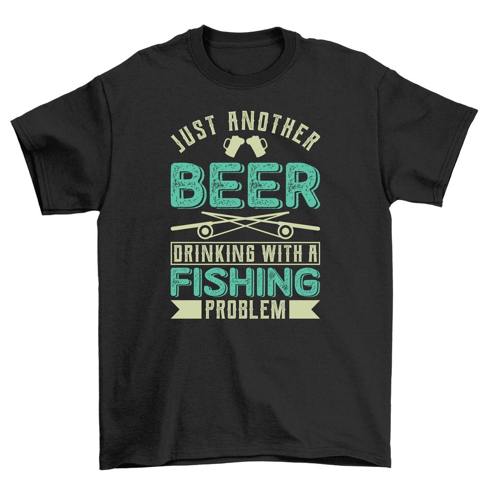 

Just Another Beer-Drinking Fisherman 31 Funny T-shirt - Reeling in Laughs! Un S