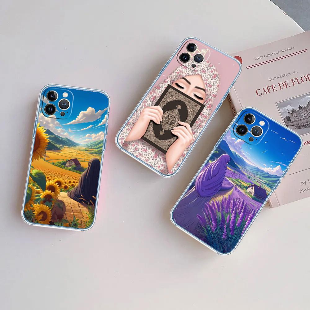 PP40 Islamic Muslim Girls Hijab Phone Case for Motorola Moto Edge 20 30 40 50 S30 Fusion Ultra Pro Neo Lite + G200 G23