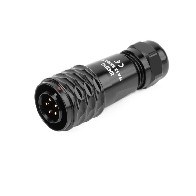 WEIPU SA12 Waterproof M12 Connector 2 3 4 5 6 7 9 Pin Industry Electric Male Plug Panel Mount Female Socket AC/DC Power Adapter