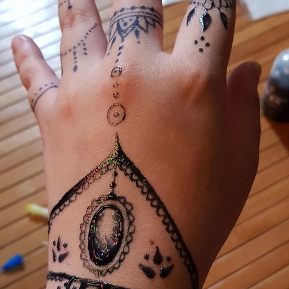 Tattoo Jelly 3týdenní barva na tetování self-henna, Tattoo Jelly Henna Dye 10 g, 1 jednotka