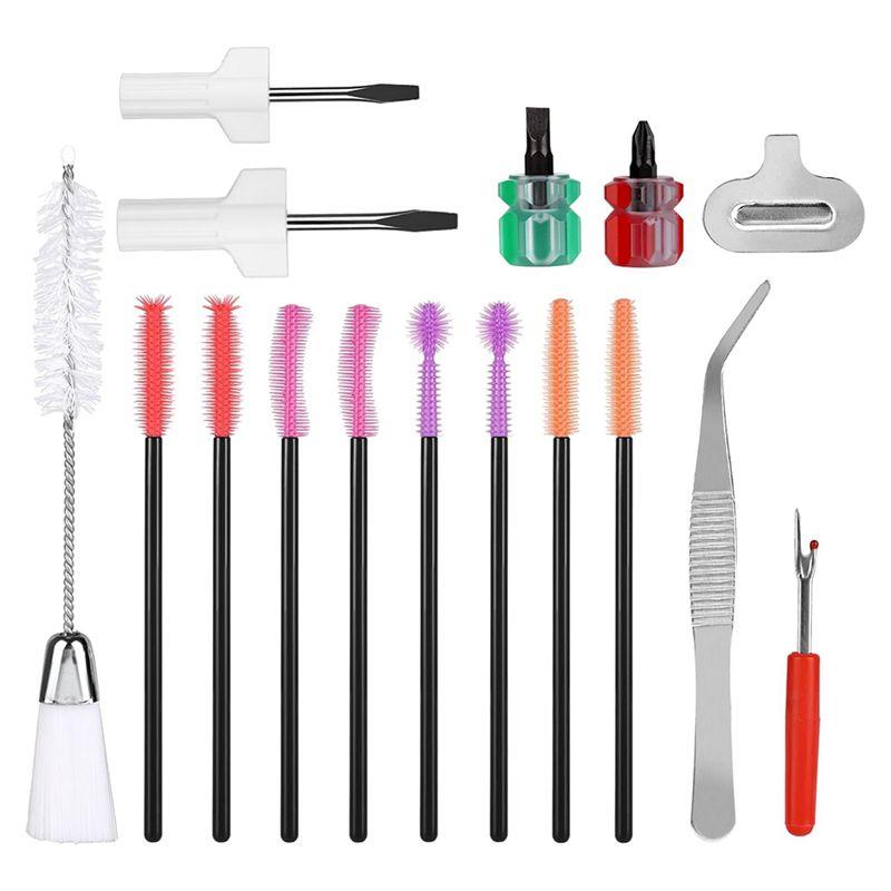 

AEE4-16Pcs Sewing Machine Cleaning Kit, Sewing Machine Crevice Cleaning Tools Including Dual-Head Brush Screwdriver
