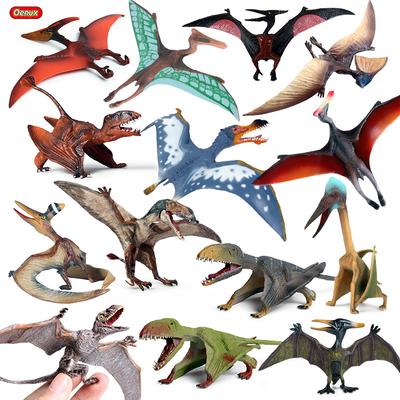 Oenux Classic Jurassic Dinosaur Brinquedo Quetzalcoatlus Ljahjas Pterodactyl Action Figures AnimalS Model PVC Collection Kid Toy