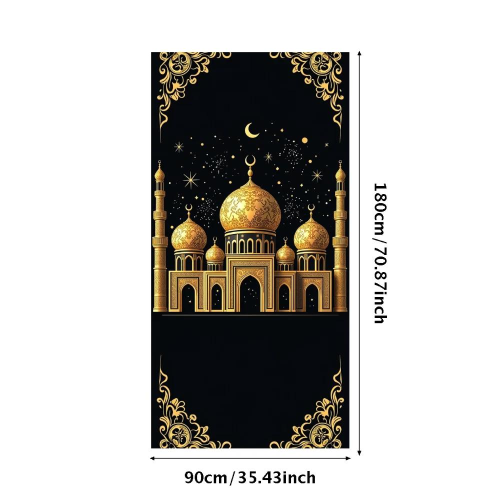 Ramadan Decoration 2025 EID Backdrop Curtains Wall Hanging Decor Indoor Outdoor Banner Ramadan Room Background