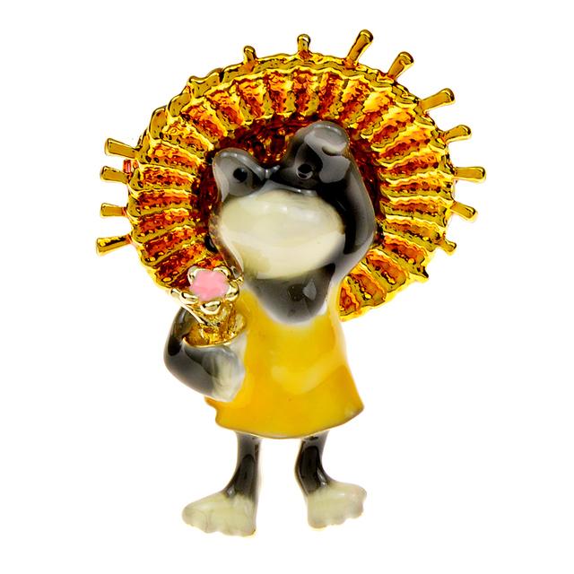 

Новая эмалированная милая маленькая брошь-лягушка