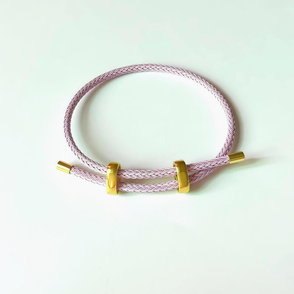 DIY Verstellbares Perlenarmband aus Stahldraht mit 8-Figur-Schnalle