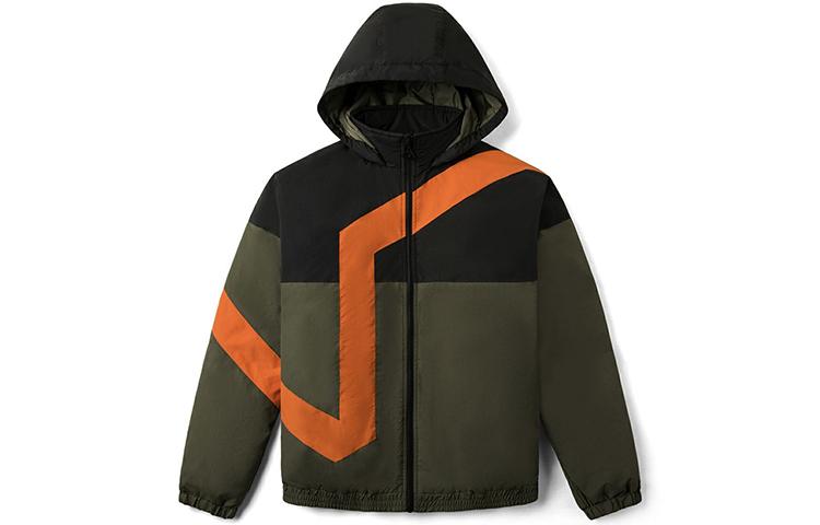 Vans Down Jackets Unisex Army Green Hooded Moderate Down Jacket VN0A54IPKCZ S