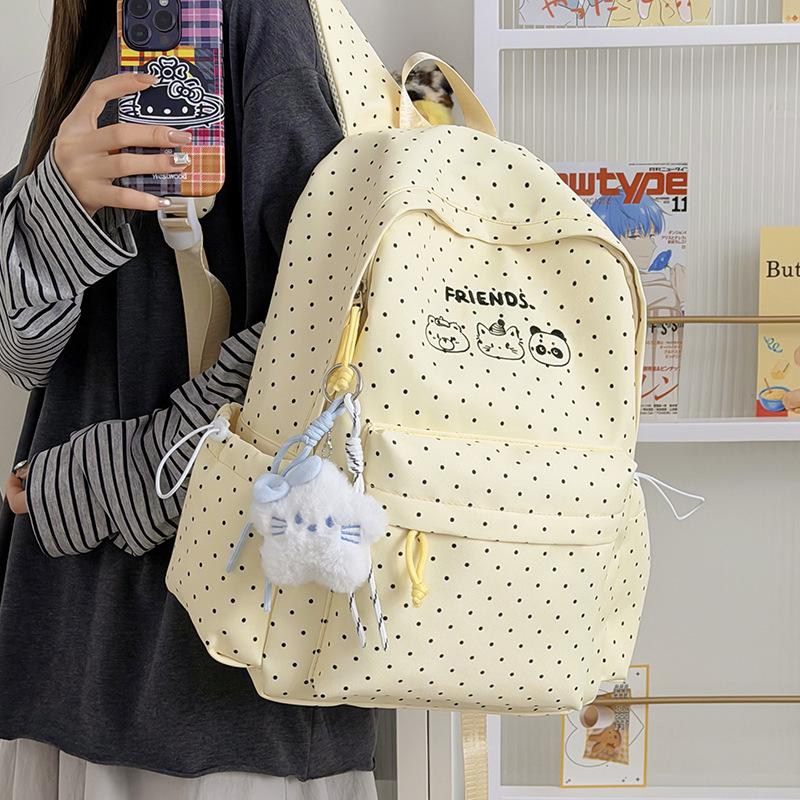 Schoolbag Japanese Ins Style Schoolbag for Female Niche Students Simple and Cute Girl Backpack for Junior High School Girls Small Fresh Backpack