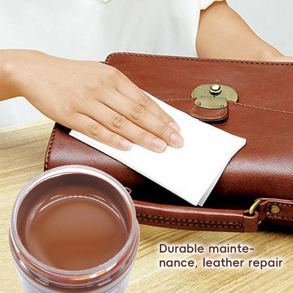 50ml Autopflege Flüssigleder Reparaturset Auto Komplementärfarben Paste Autositz Sofa Kratzer Risse Lackpflege Geschenk Schwamm
