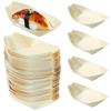 50PCS Multi-size Sushi Plate Japanese Dish Salad Dessert Bowl Creative Wood Bowl  Home Decoration