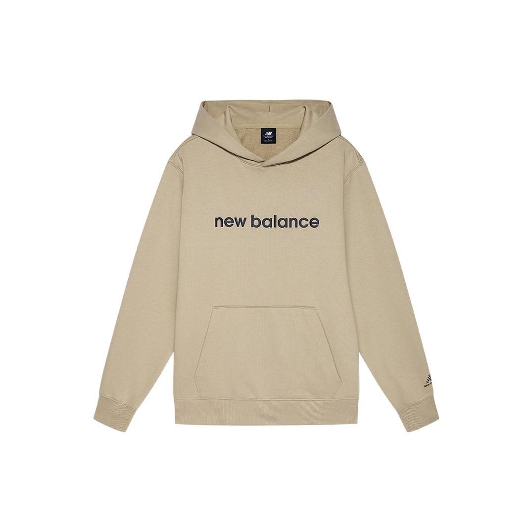 New Balance Logo Print Hoodie Asia Sizing  Beige  Unisex AMT21361-MS S