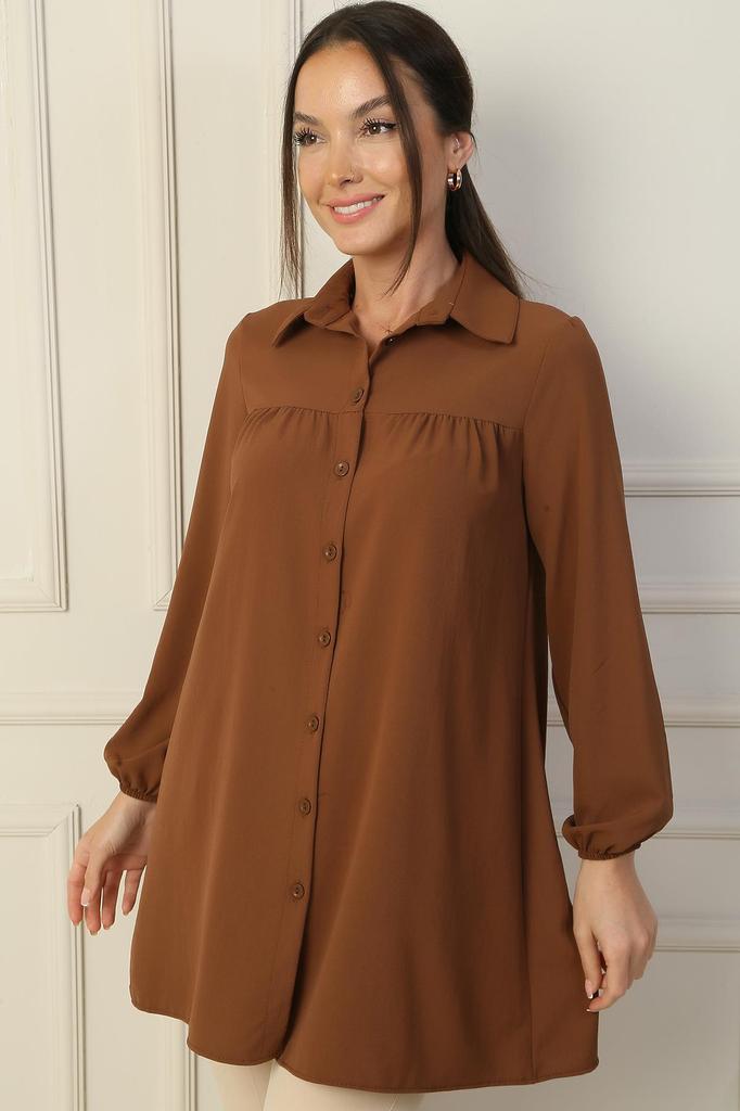 Front Ruffle Shirt