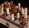 Zhiduo Star Magnetic Solid Wood Chess Set with Folding Board and Black & White Pieces