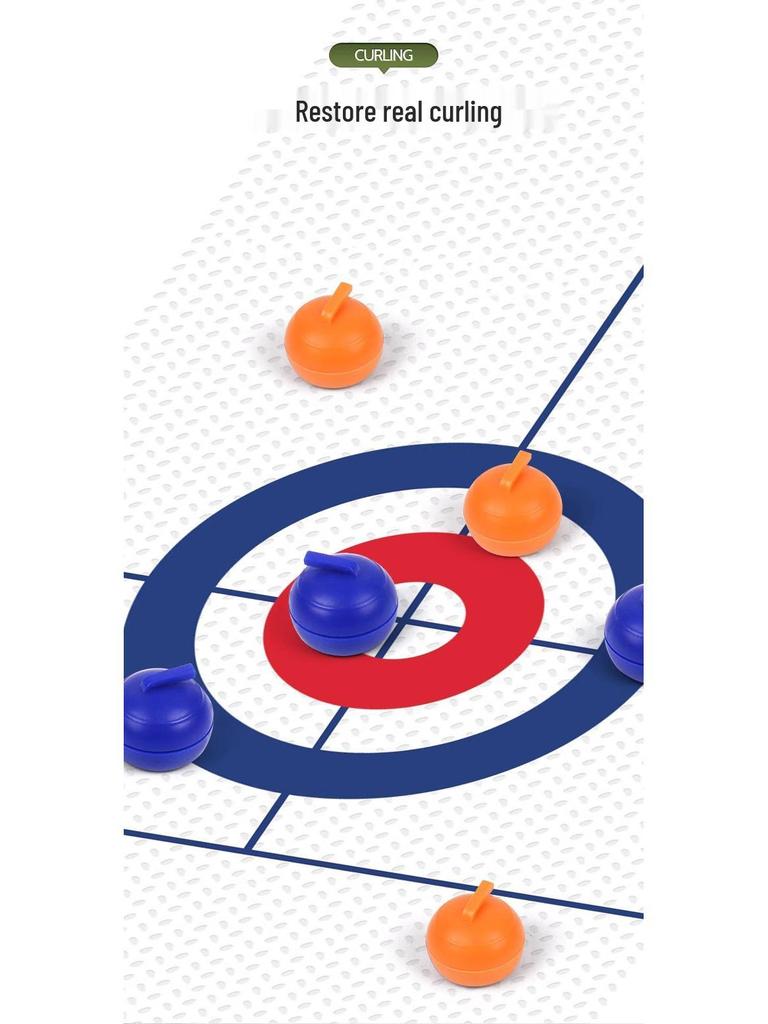 Children's Mini Tabletop Curling Game - Indoor Parent-Child Educational Toy