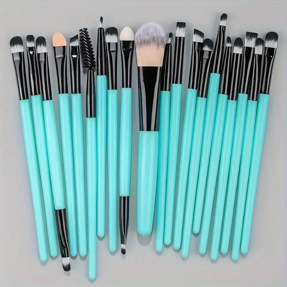 20Pcs/Set Cosmetic Foundation Makeup Brush Set Soft Fluffy Cosmetic Brushes Kit for Cheeks Eye