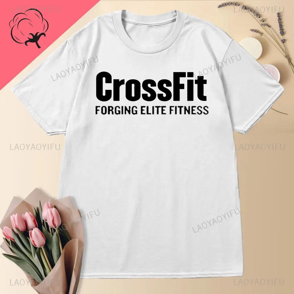 2024 Summer New Crossfit Announced The Most Suitable Women's Black Short Sleeve T-shirt  Tshirt Single Item for Sale